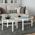 Henn & Hart Gaia White Nesting Coffee Table Set CT0202